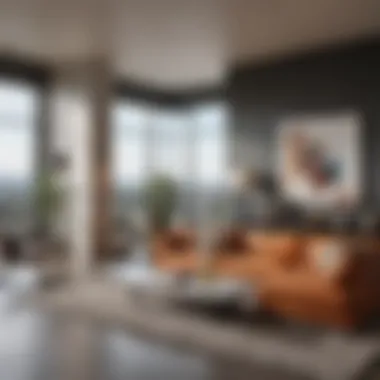 Stylish Interior of a Contemporary San Diego Apartment Interior of a contemporary apartment in San Diego with stylish amenities