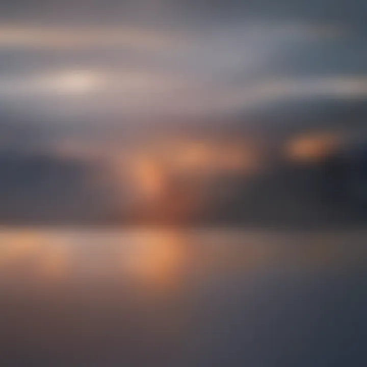 Panoramic view of Manhattan skyline at sunset