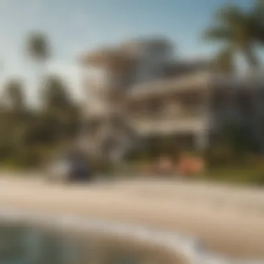 Coastal Lifestyle in Miami A scenic beach view, representing Miami's coastal lifestyle and leisure activities