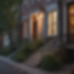 A charming street in Capitol Hill showcasing historic row houses.