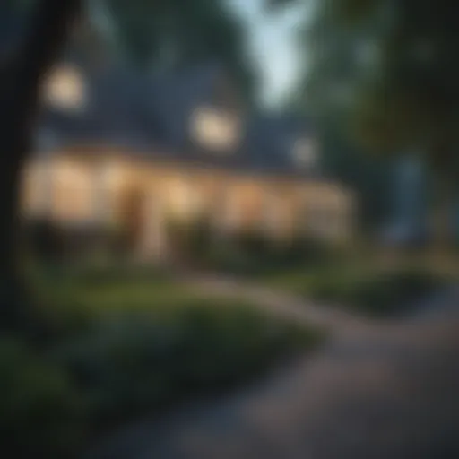 Charming suburban neighborhood with lush greenery