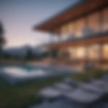 A scenic view of a modern home showcasing potential cash purchases