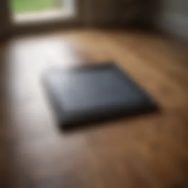 Utilizing Technology to Calculate Square Footage Flooring calculator tool on a digital device display