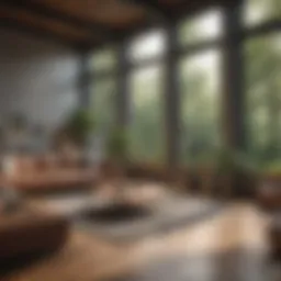 Visual representation of square footage calculation