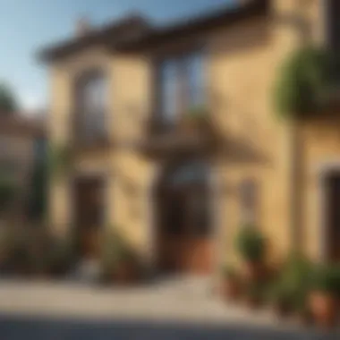 Charming Civita Home Architecture Charming Civita home showcasing unique architecture