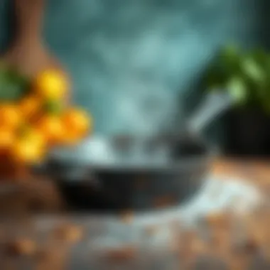 Rusty cast iron skillet before restoration