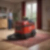 Rug Doctor cleaning machine in action