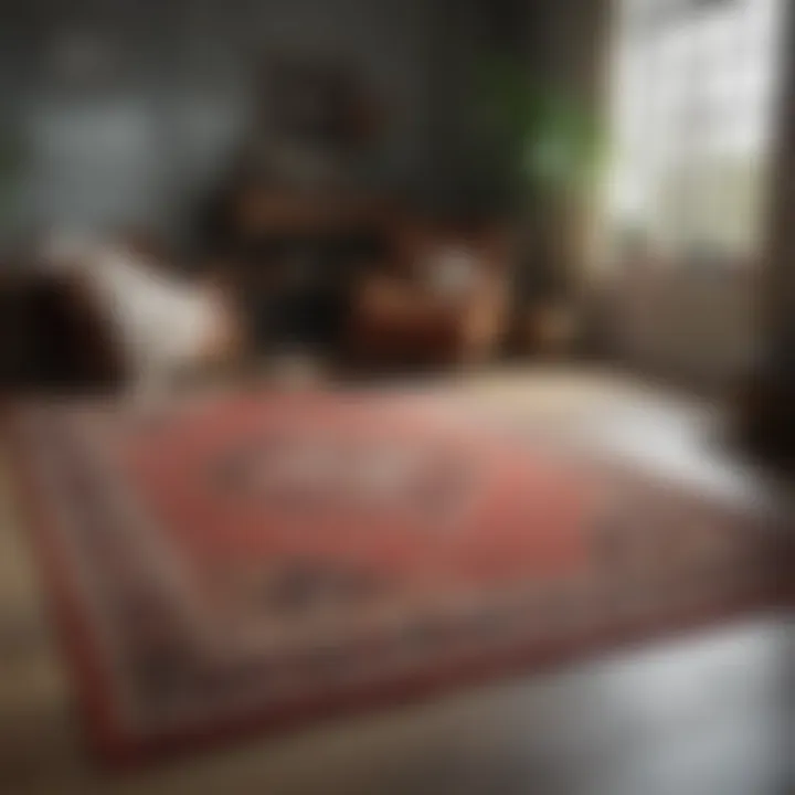 Variety of area rugs displayed