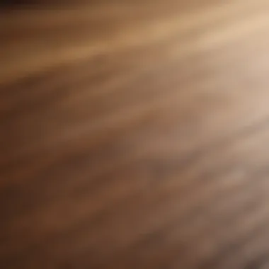 Polished wooden surface showcasing the beauty of clean wood