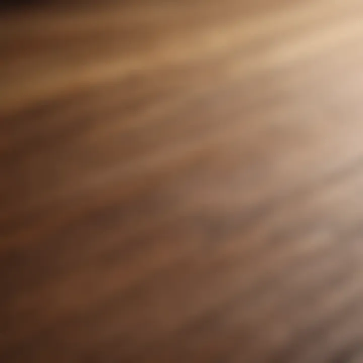 Polished wooden surface showcasing the beauty of clean wood
