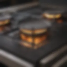 Sparkling clean smooth top stove after maintenance