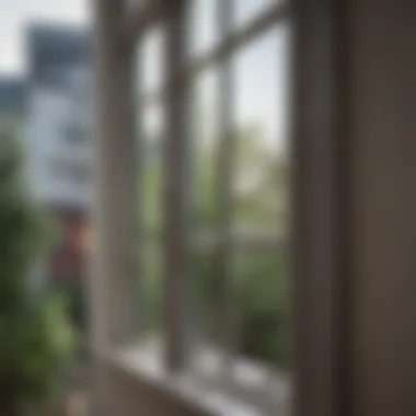 Before and After Window Cleaning Effect Before and after comparison of a cleaned window