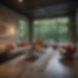 Modern co-living space showcasing communal areas and stylish decor