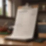 Detailed cleaning checklist on a clipboard