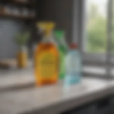 Eco-Friendly Cleaning Products Eco-friendly cleaning products on a countertop
