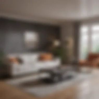 Living Room Transformation Before and after shots of a living room transformation