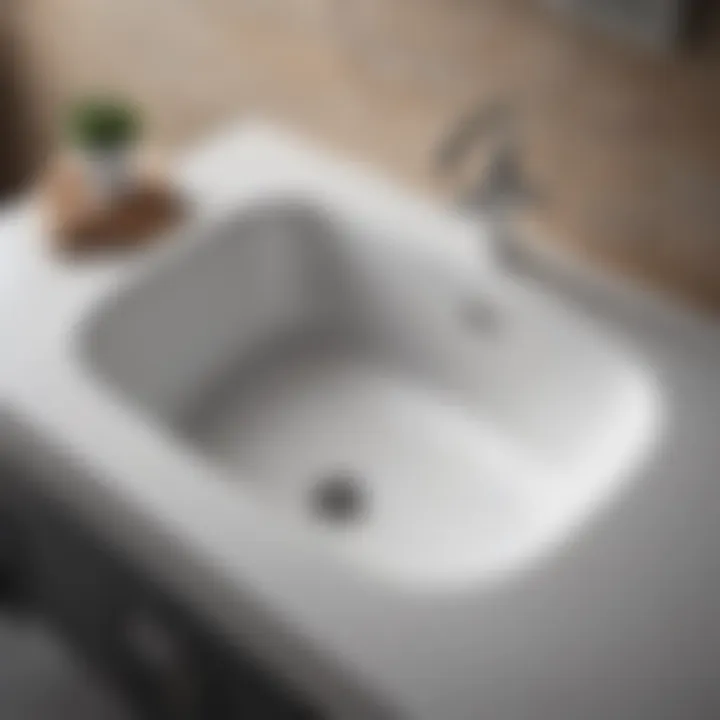 A clean and functional sink showcasing plumbing integrity