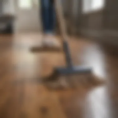 Correct mopping technique on laminate flooring