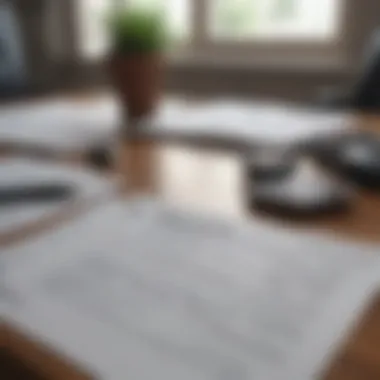 Financial Management Strategies A detailed view of financial documents laid out on a desk