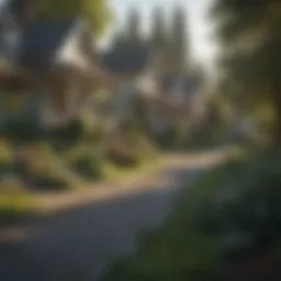 Charming Portland neighborhood with houses