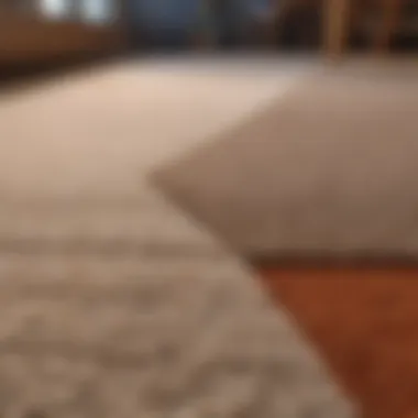 Dramatic Before and After of Carpet Care Before and after comparison of carpet cleaning