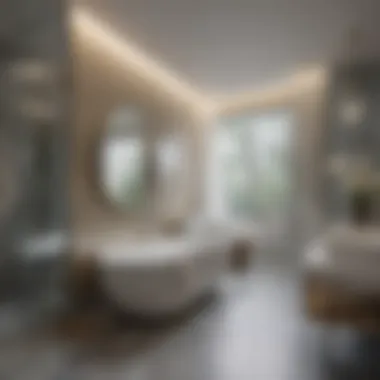Unveiling Brilliance in Your Bathroom Sanctuary Bathroom with gleaming tiles and polished fixtures