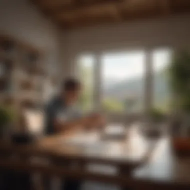 Prioritizing Tasks A person assessing their daily priorities on a digital device