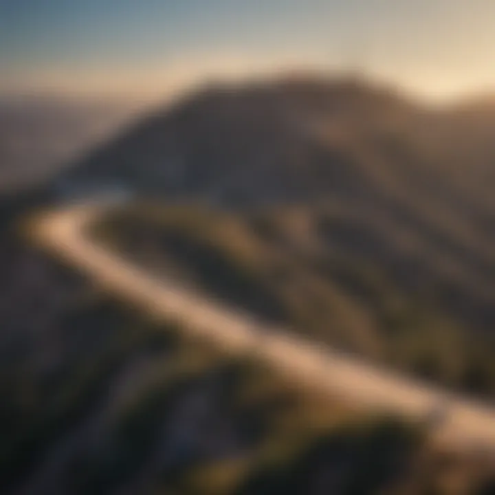 The iconic Hollywood sign perched on the hills, symbolizing the film industry and creativity.