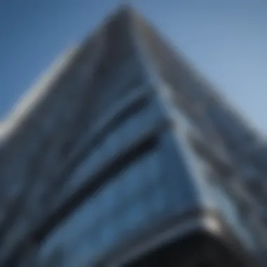 Stunning architectural details of Liberty Place against a clear blue sky, symbolizing modern urban design.