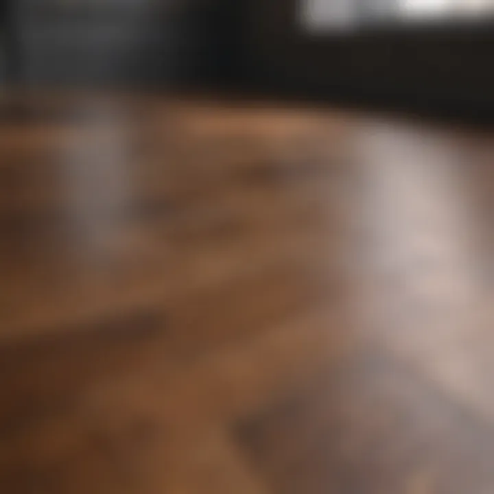 Before and after comparison of wood flooring restoration