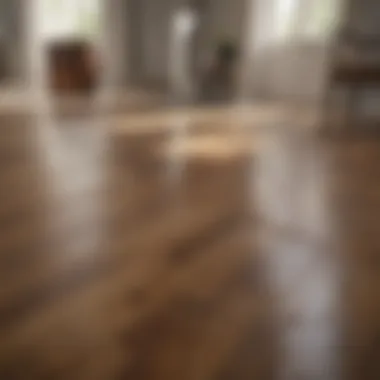 A variety of cleaning solutions for wood floors