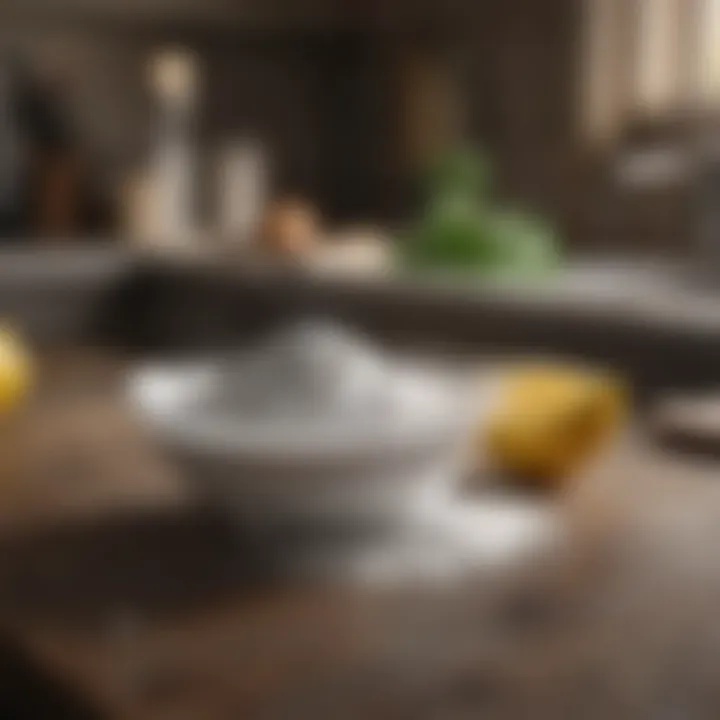 Baking soda in a bowl ready for use