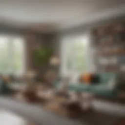 A neatly organized living room after a deep clean, highlighting cleanliness and order