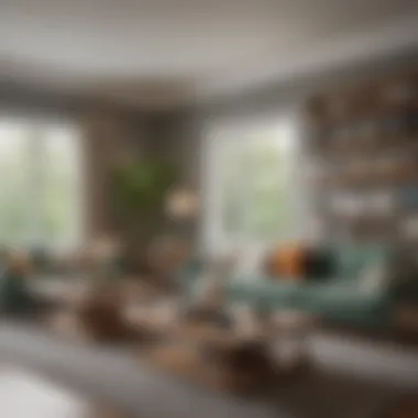 A neatly organized living room after a deep clean, highlighting cleanliness and order
