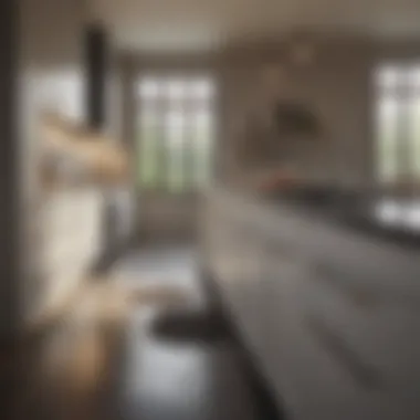 Elegant Kitchen with Efficient Drainage Elegant kitchen design showcasing efficient drainage solutions