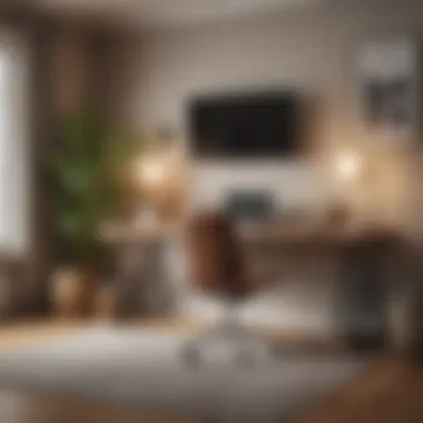 Stylish Home Office Arrangement Inviting home office setup showcasing productivity and style