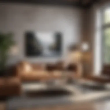 Modern Living Room Aesthetic Stylish living room setup with modern furniture and decor