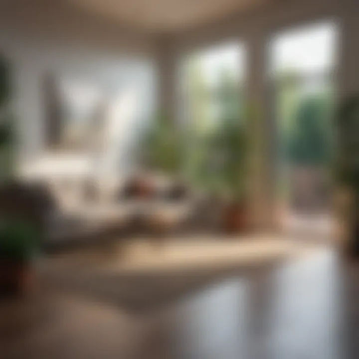 A well-maintained rental space with plants and personal touches