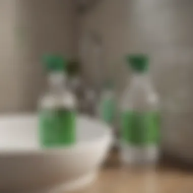 Eco-Friendly Chemical Unclogging Solutions Bottles of eco-friendly chemical unclogging solutions