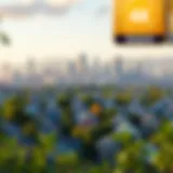 A scenic skyline of a vibrant city showcasing affordable housing options