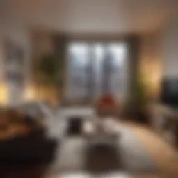 A cozy room setup in a New York apartment