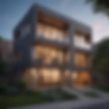 Modern Architectural Design in Brighton Park Modern apartment exterior in Brighton Park