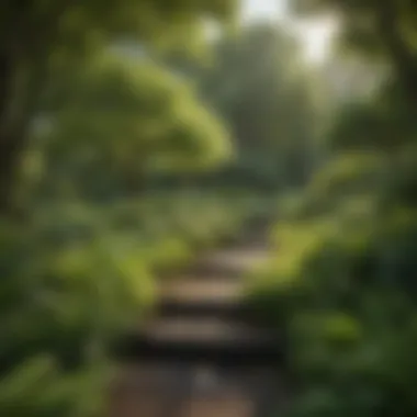 Lush green park in one of Portland's popular neighborhoods