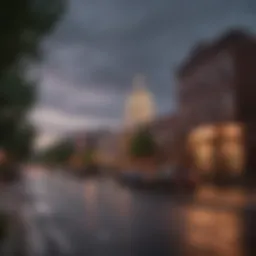 Panoramic view of Capitol Hill neighborhood showcasing historic buildings
