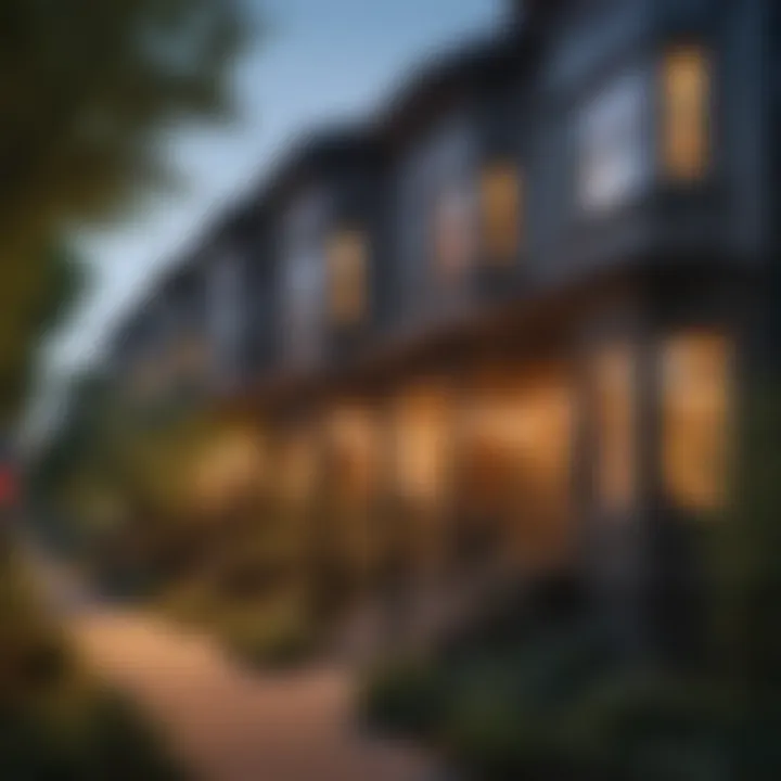Charming residential street lined with diverse architectural styles