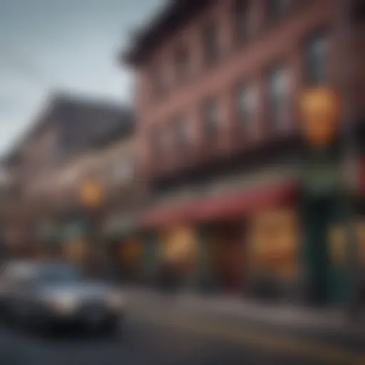 Vibrant street scene in Chinatown, showcasing local architecture and cultural elements