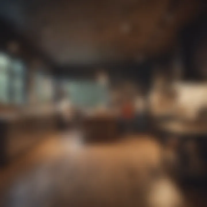 Group gathering in a vibrant communal kitchen