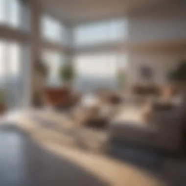 Luxurious Penthouse with City Views A luxurious penthouse with panoramic city views