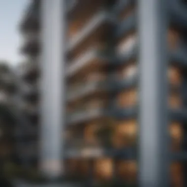 Modern Architectural Design of Elysian Apartments Stunning exterior view of Elysian Apartments showcasing modern architecture