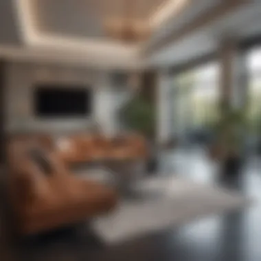 Elegant Interiors of Elysian Apartments Living Space Spacious living room interior featuring elegant furnishings in Elysian Apartments